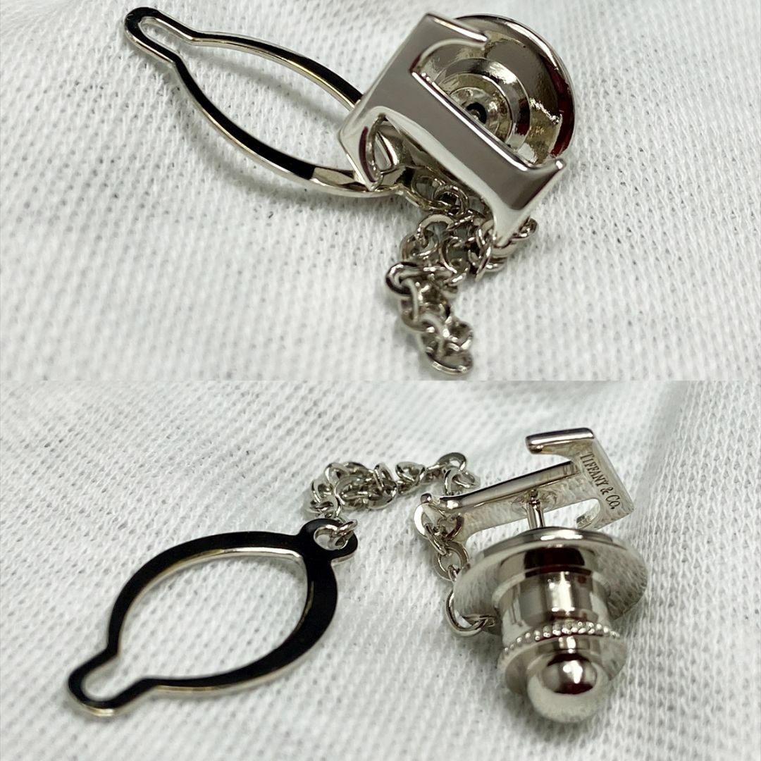 Tiffany & Co. - 新品仕上 廃盤 ティファニー Tロゴ カフス タイタック