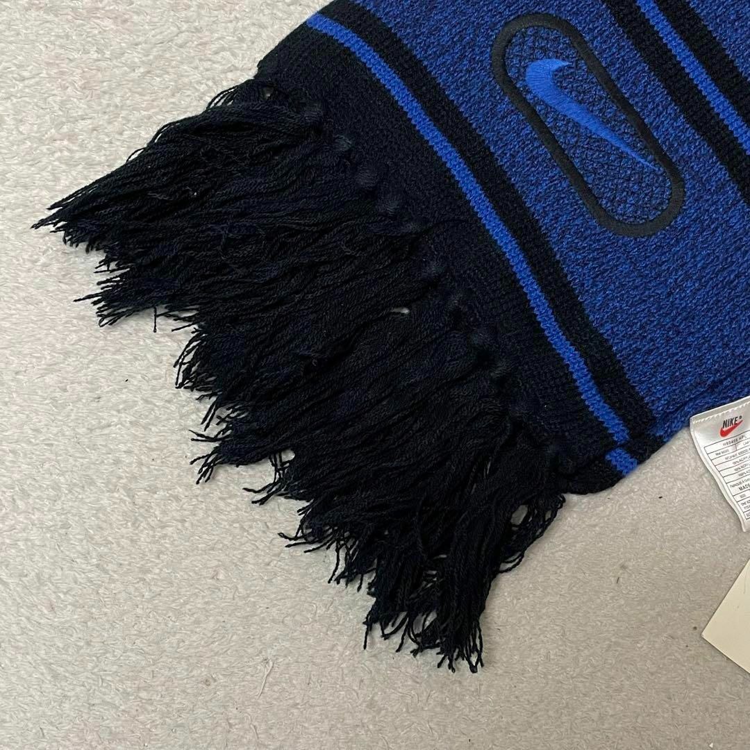 NIKE - 新品(デッド) NIKE ナイキ ニットマフラー ブルー スウッシュ
