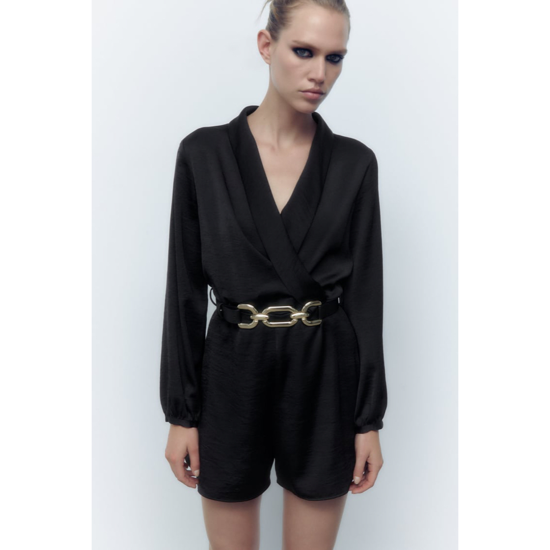 ZARA - 新品未使用 ZARA オールインワン ジャンプスーツ 長袖 ショート