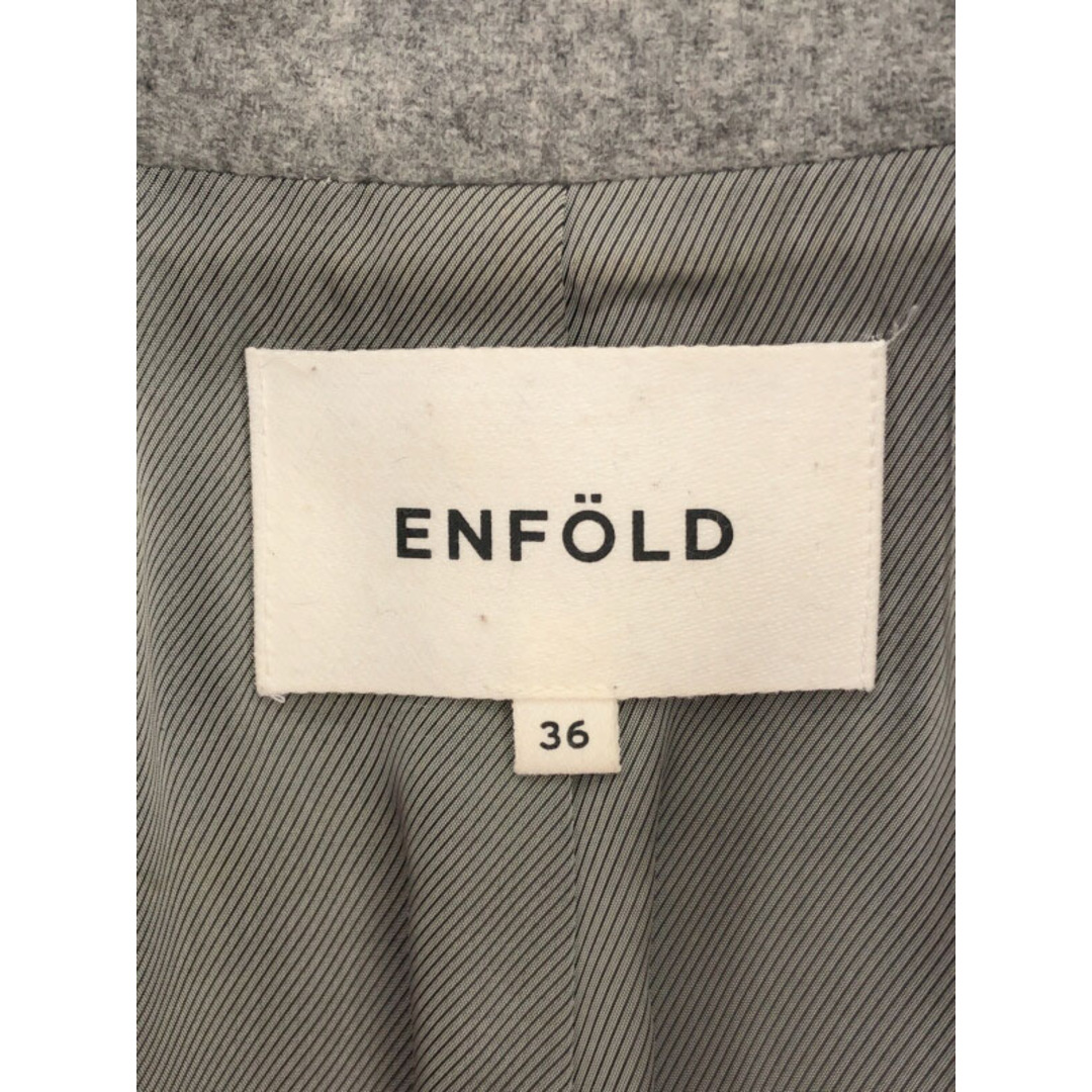 ENFOLD - ENFOLD エンフォルド 16AW ウールチェスターコート グレー 36