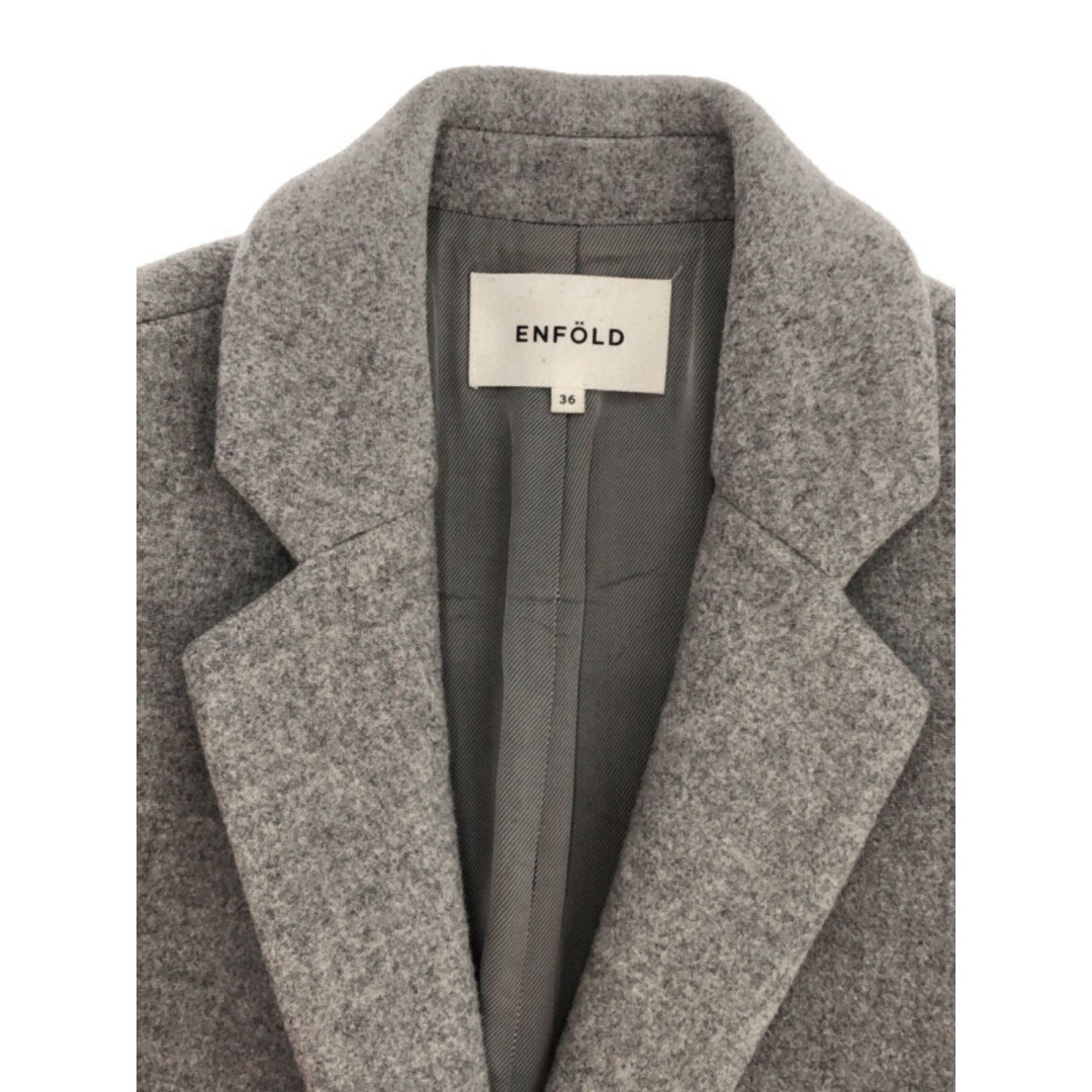 ENFOLD - ENFOLD エンフォルド 16AW ウールチェスターコート グレー 36