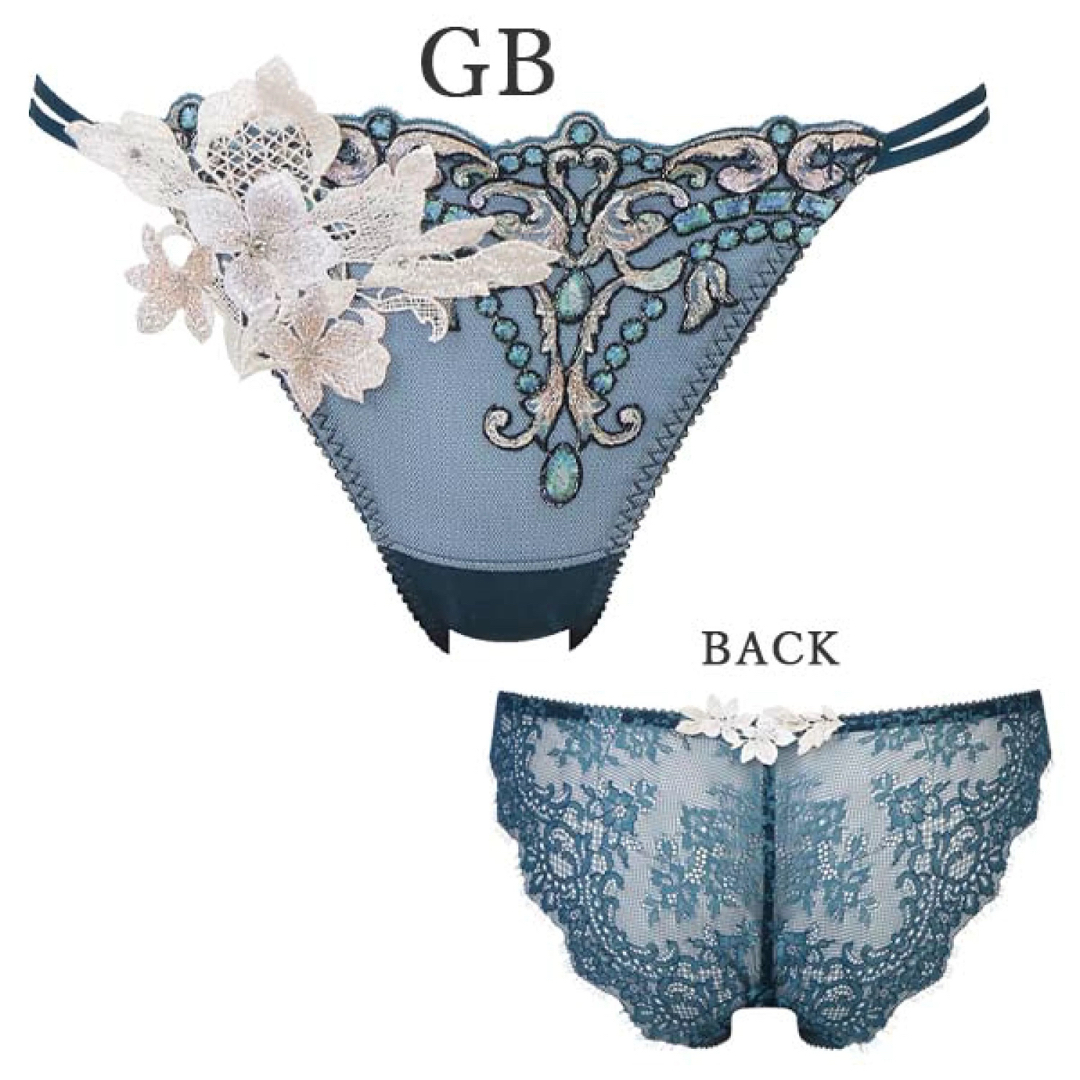 Wacoal - サルート02グループPアップブラソングセット(ブルーグリーン