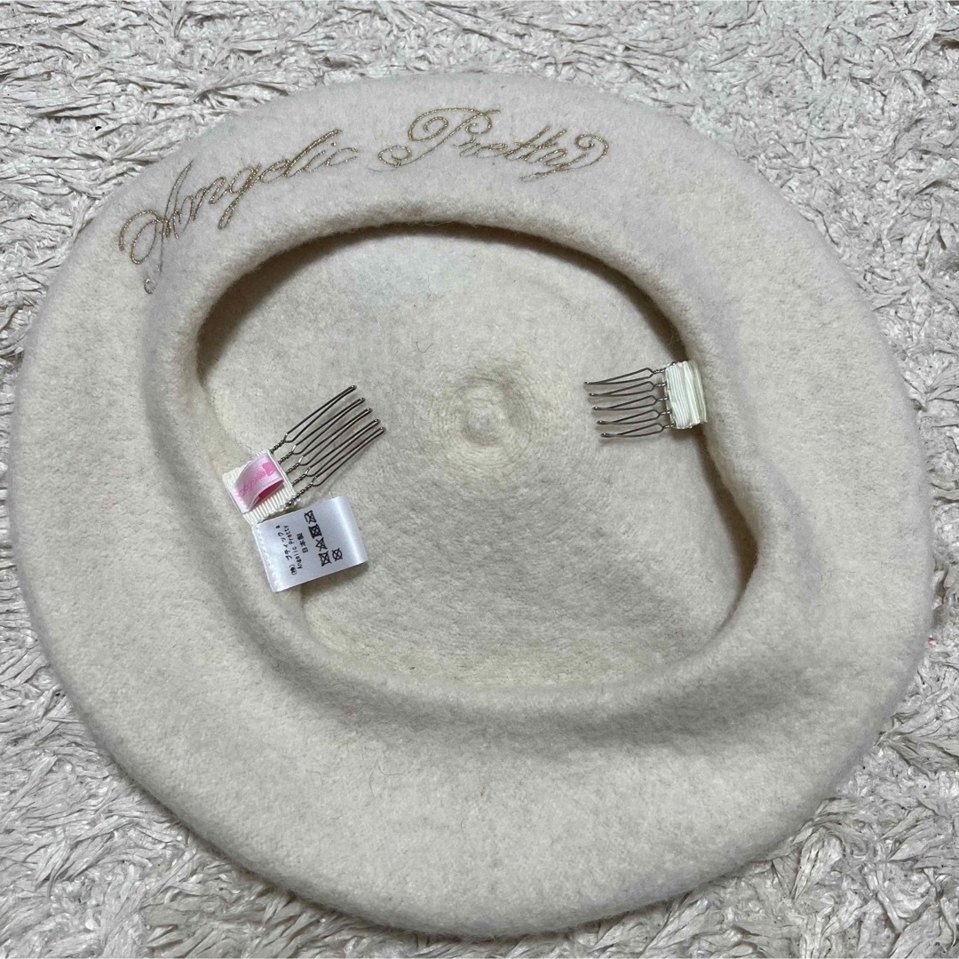 Angelic Pretty - Angelic Pretty ロゴ刺繍ポンポンベレーの通販 by