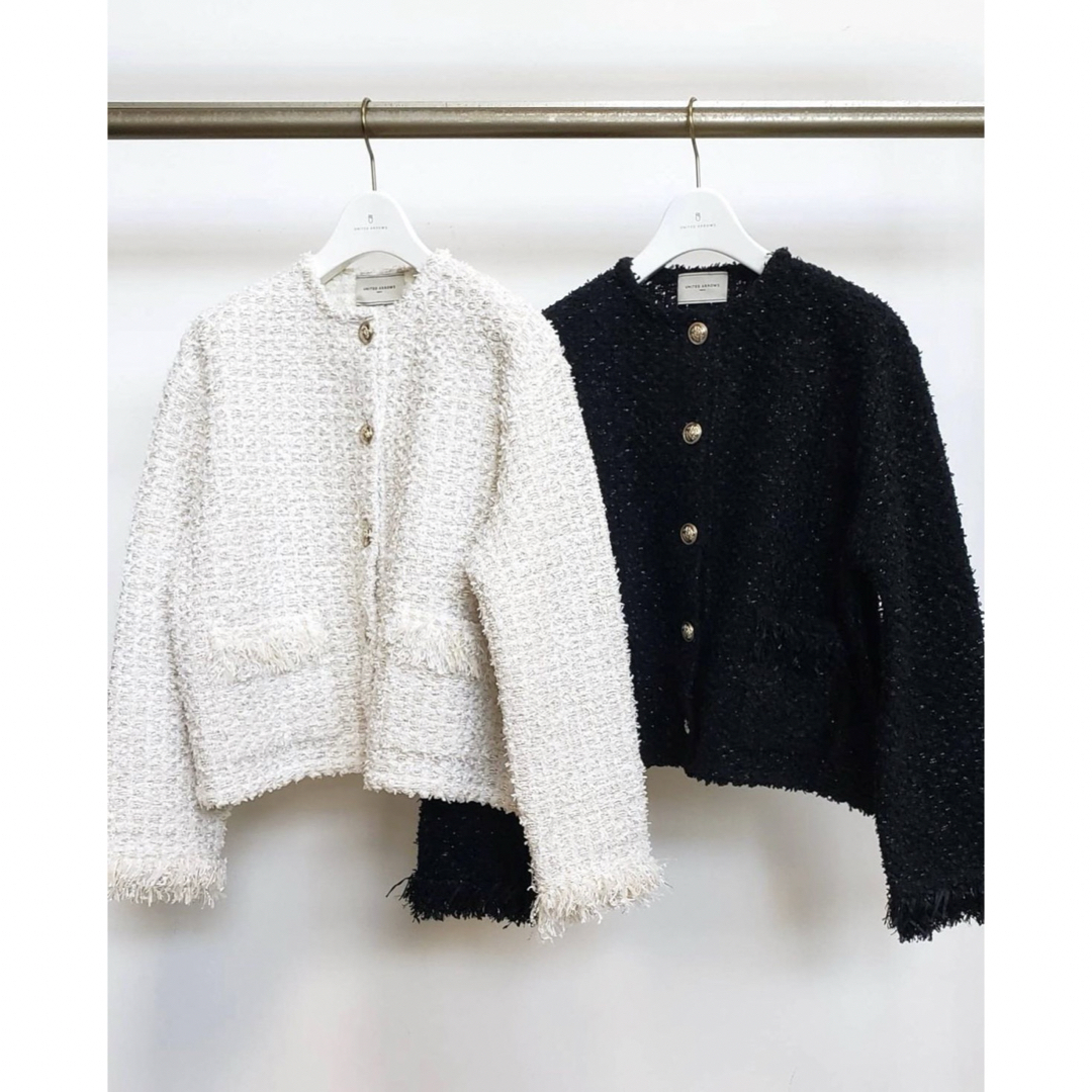 UNITED ARROWS - UNITED ARROWS ファンシーツイードカーディガンの通販