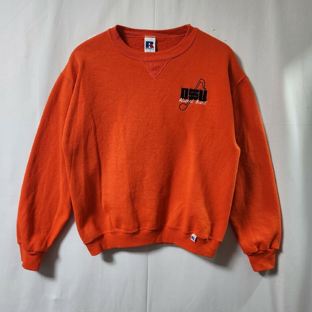 Russell Athletic - 90s RUSSELL ATHLETIC 前V スウェット オレンジ L