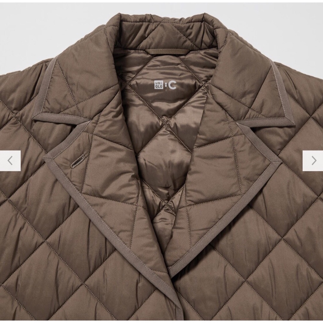 UNIQLO - ユニクロC パフテックオーバーサイズコート ブラウン S の