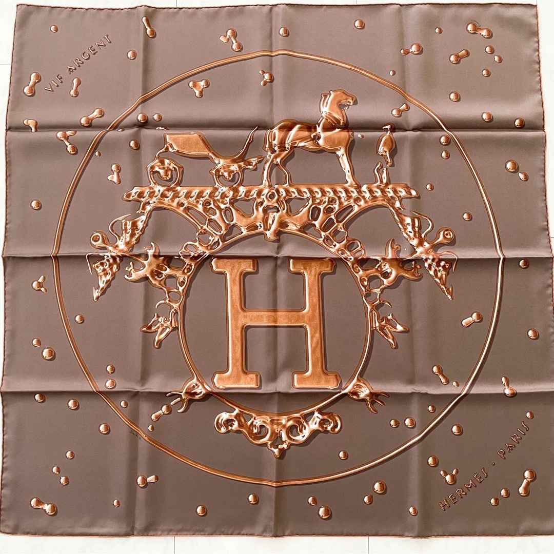 HERMES - エルメス スカーフ カレ90 銀の雫の通販 by bluerose