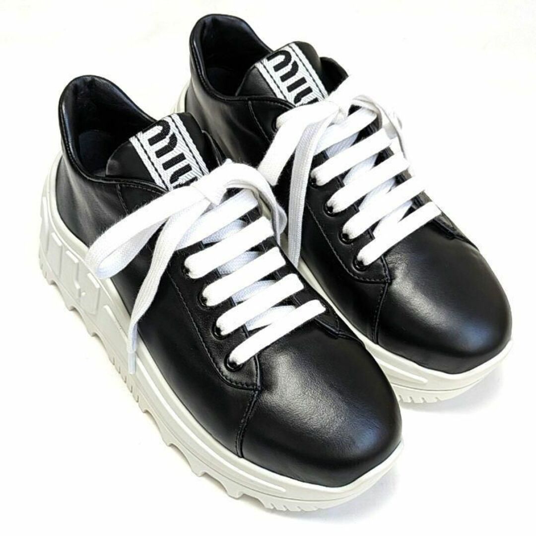 MIU MIU - 新品そっくりさん⭐miumiuミュウミュウ 厚底レザー