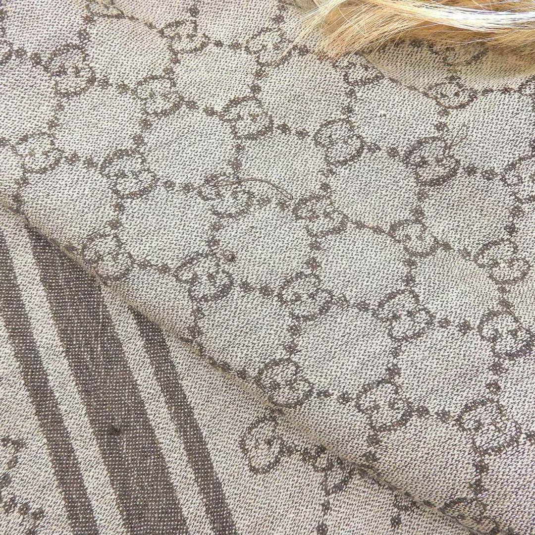 GUCCI - 【本物保証】 グッチ GUCCI GG柄 ストール コットン100