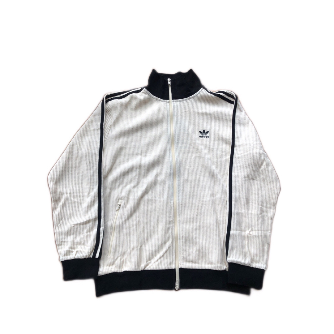 adidas - adidas ワッフルトラックジャケット オフホワイト×ブラック