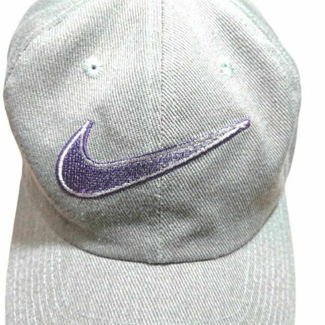 NIKE - 90s NIKE ビッグスウォッシュ 刺繍 キャップ 古着 ナイキ 帽子