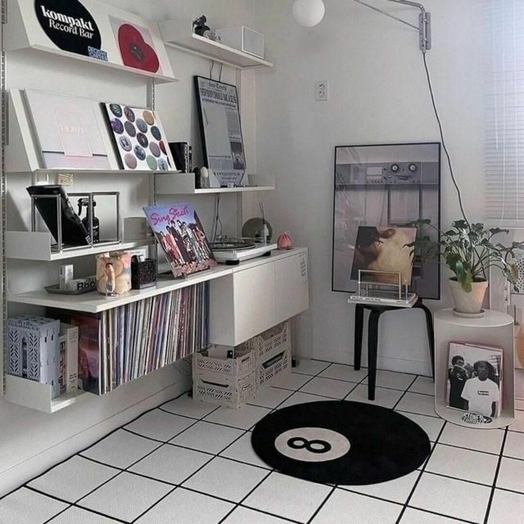 STUSSY 韓国 インテリア 8ボール ビリヤード エイトボール ラグ マット