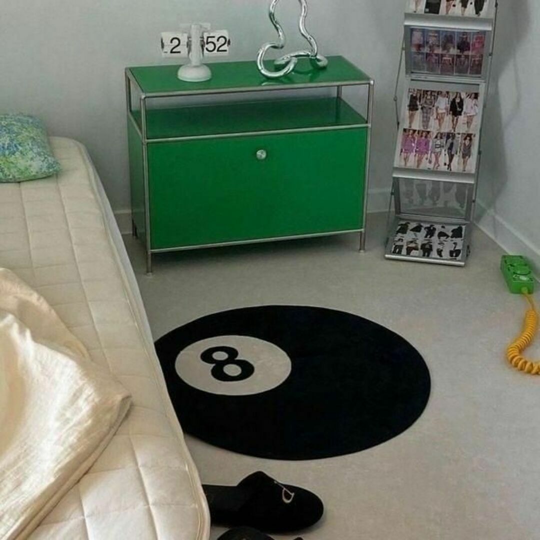 STUSSY 韓国 インテリア 8ボール ビリヤード エイトボール ラグ マット