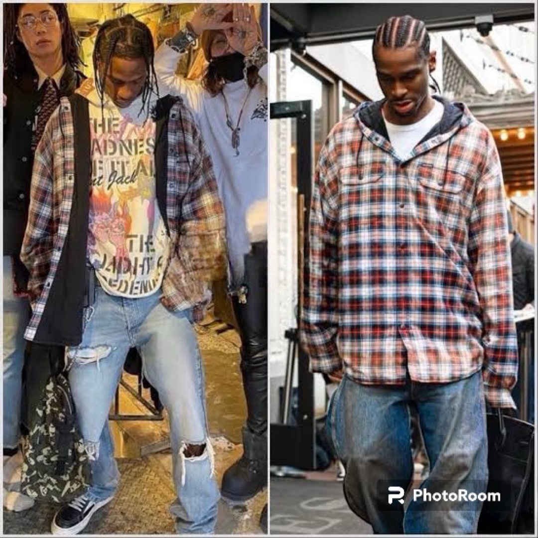 BALENCIAGA Check Flannel Bleached Shirtの通販 by あかさたな's shop