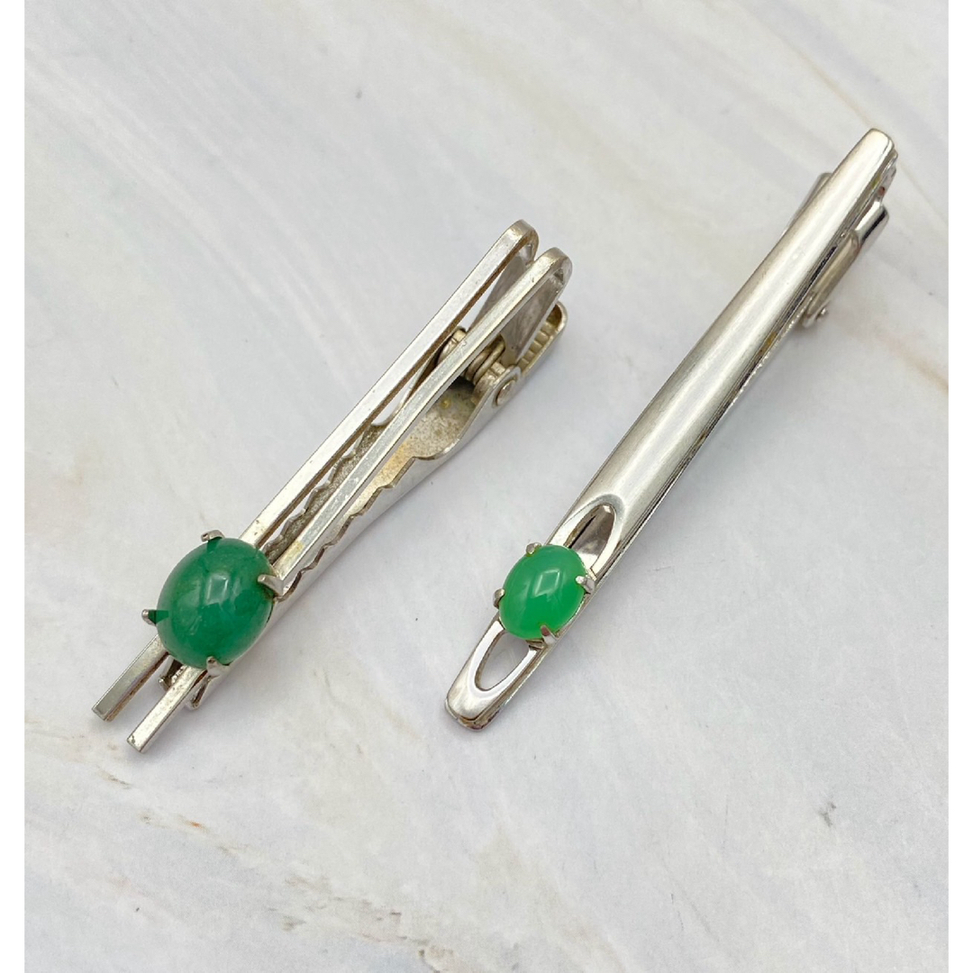 天然石 緑翡翠 ネクタイピン 2セット 7の通販 by GOLD CAT⚠️在庫確認