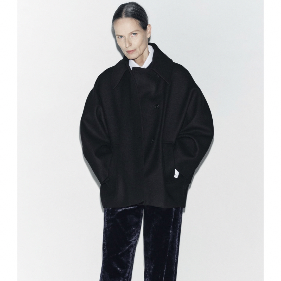 ZARA - ZARA zw collection クロップド MONTTECO ウールコートの通販