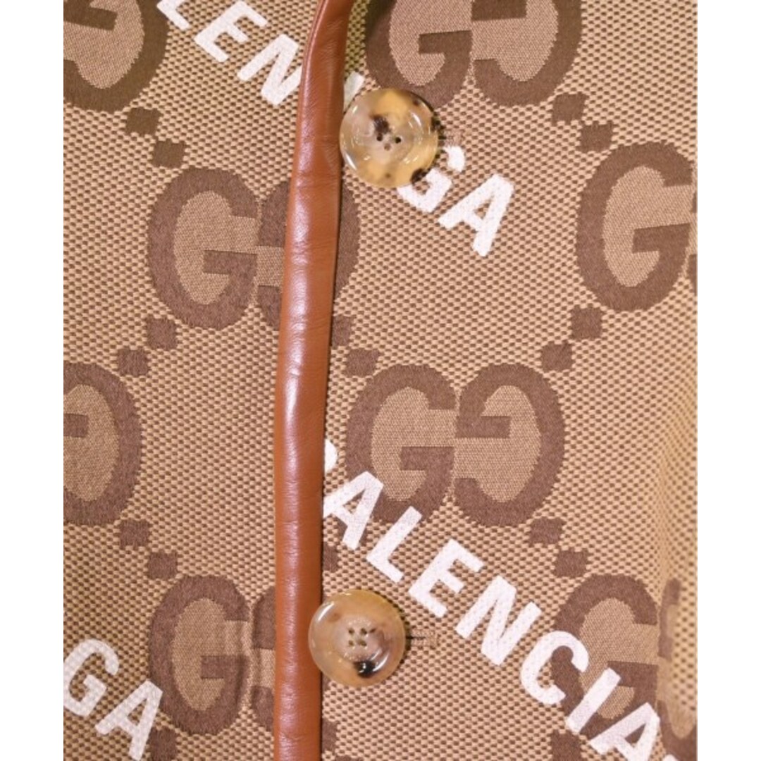 GUCCI - GUCCI グッチ チェスターコート 48(L位) ベージュx白x茶(総柄