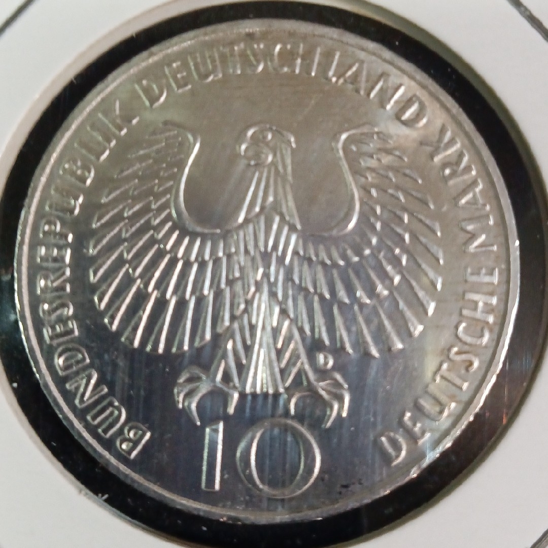 銀貨ドイツミュンヘンオリンピック記念10マルク極美品 純銀総重量87g