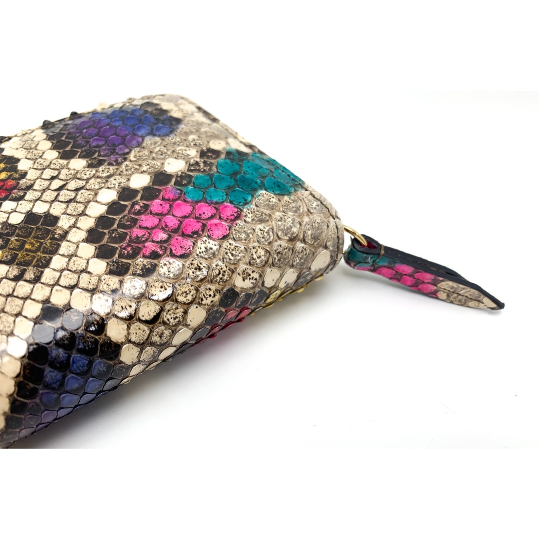 GUCCI - GUCCI グッチ カラフル GGマーモント パイソン 蛇革 レザー