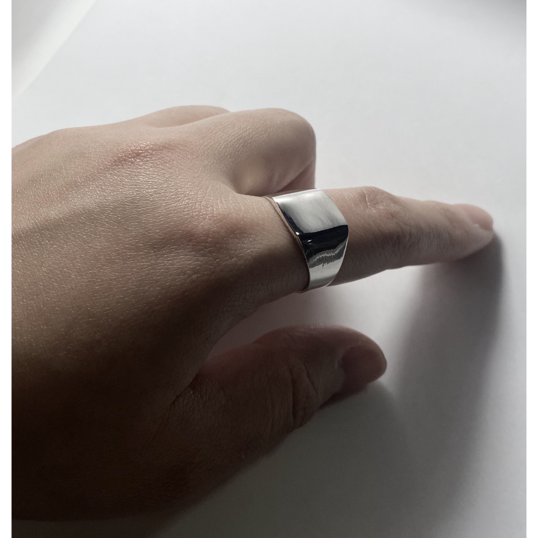 印台シルバー925指輪 リングSilver925Ringシグネット22号えんくぅの