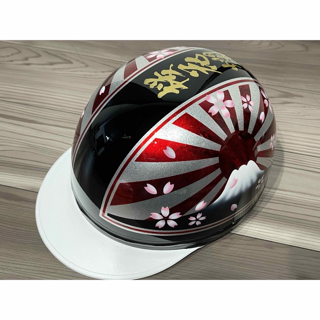 富士日章 コルク半 ヘルメット 桜花爛漫の通販 by paint｜ラクマ