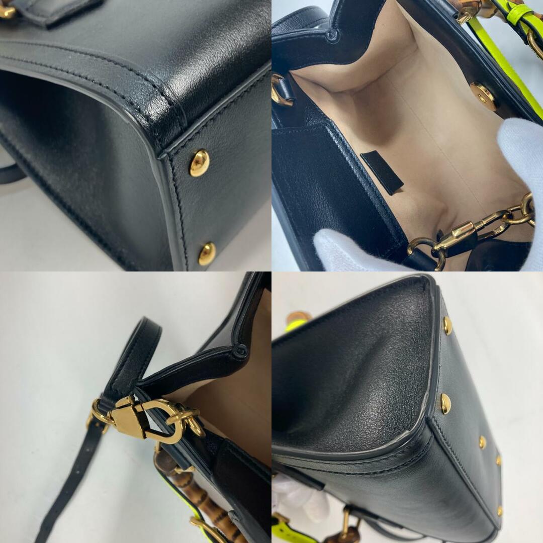 GUCCI - グッチ GUCCI ダイアナ ミニ バンブー 655661 ネオンカラー