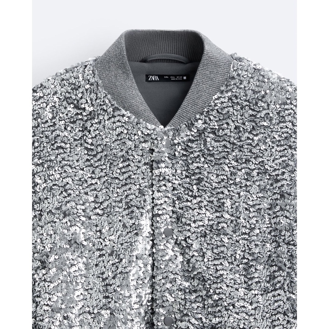 ZARA - ZARA スパンコールジャケット Lの通販 by lilyy's shop｜ザラ