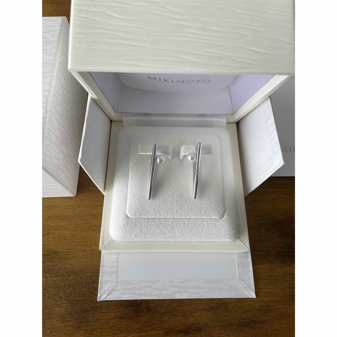 MIKIMOTO - 国内百貨店購入 ミキモト v code ピアス シルバー 完売品