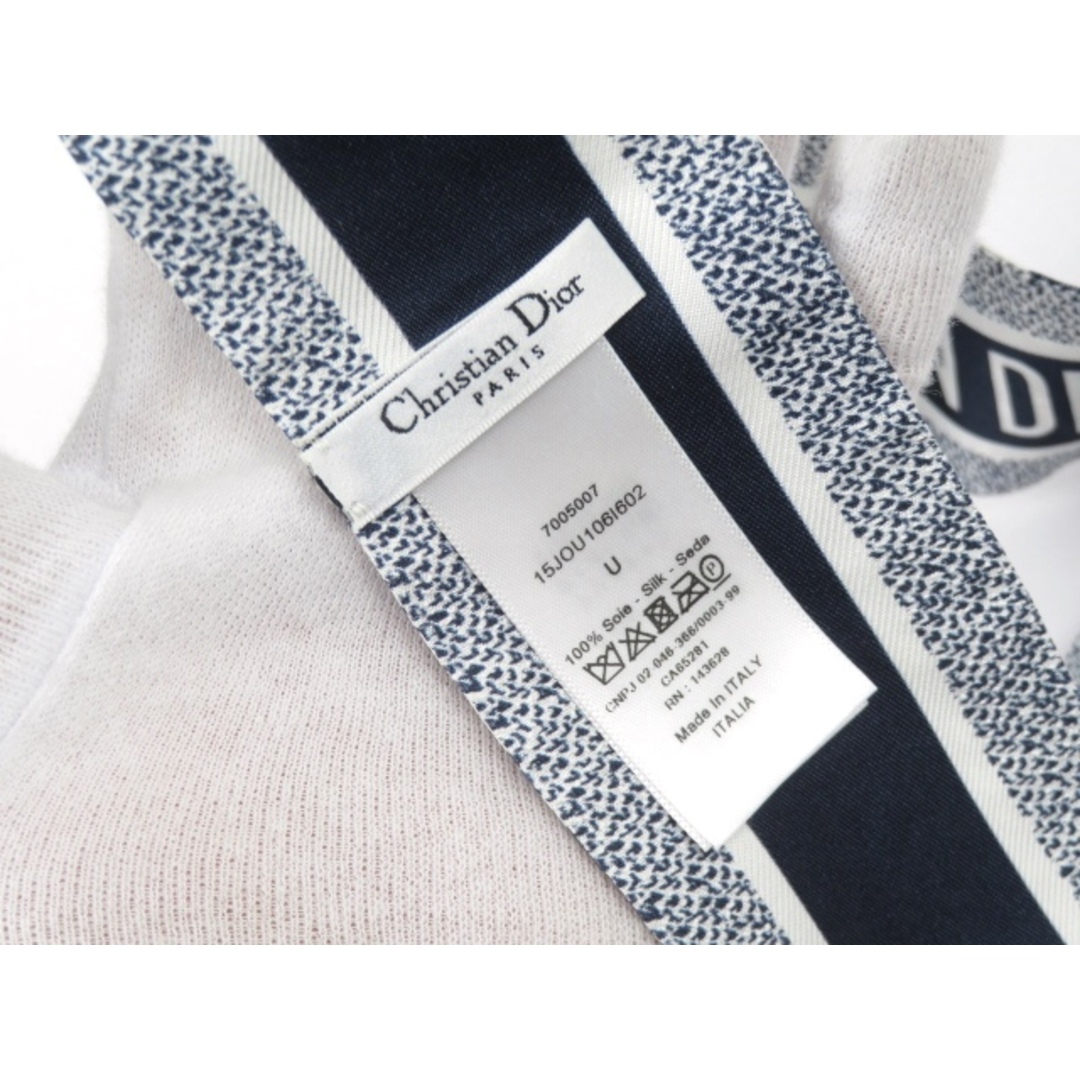 Dior - □美品□ ディオール ミッツァ スカーフ ツイリー ネイビー