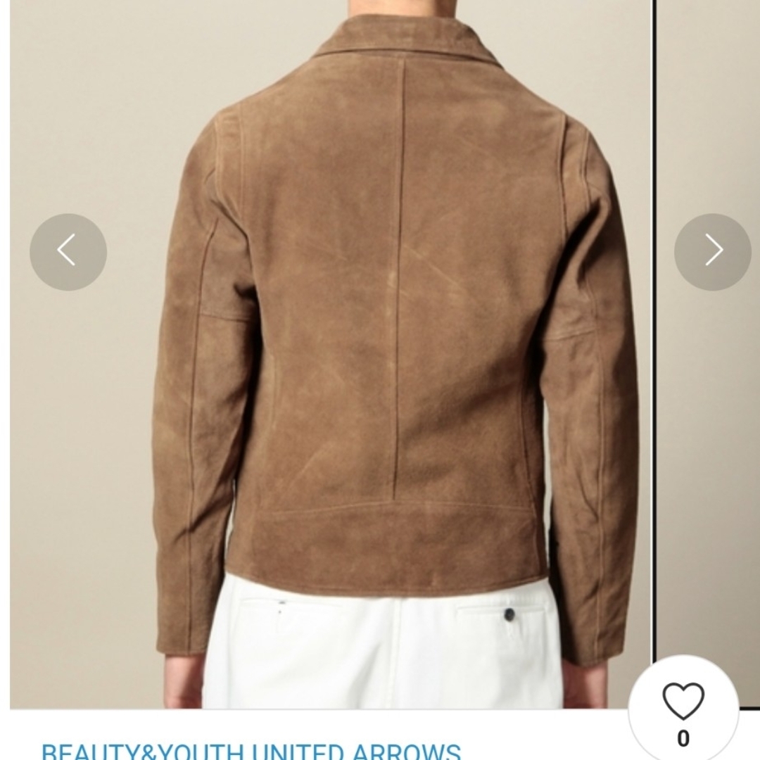 BEAUTY&YOUTH UNITED ARROWS - BY カウ スエード ダブル ライダース