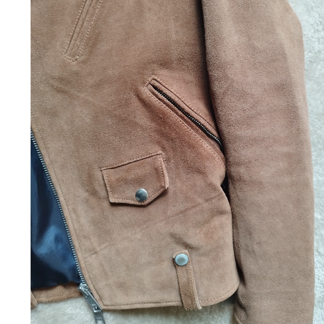 BEAUTY&YOUTH UNITED ARROWS - BY カウ スエード ダブル ライダース