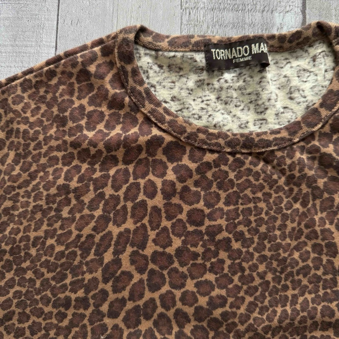 TORNADO MART FEMME - ○ TORNADO MART レオパード ヒョウ柄 7分袖