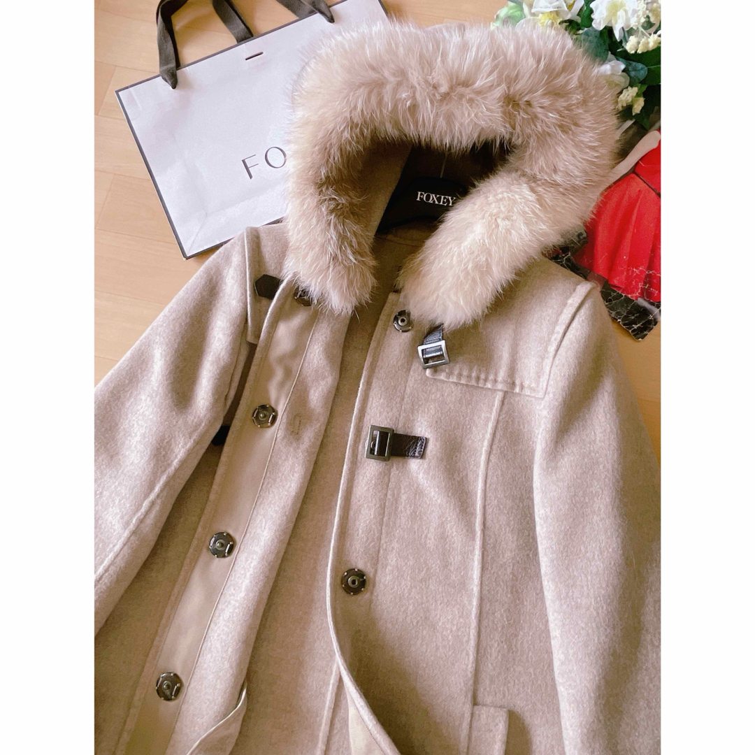 FOXEY - 極美品！FOXEY52万円カシミアファーコート 40 Rene foxeyの