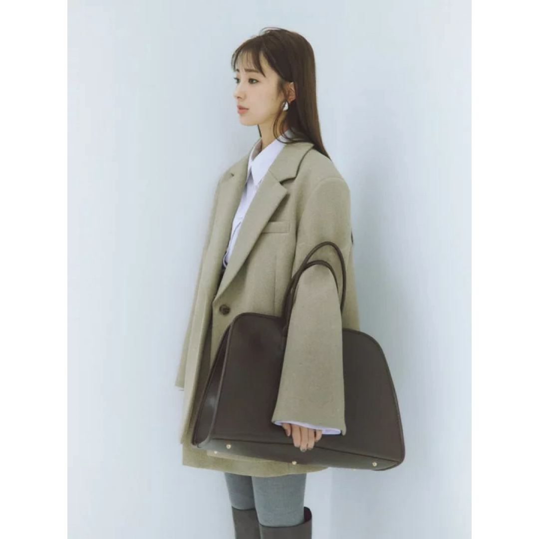 FRAY I.D - フレイアイディー ボンディングBIGジャケット1 ベージュの