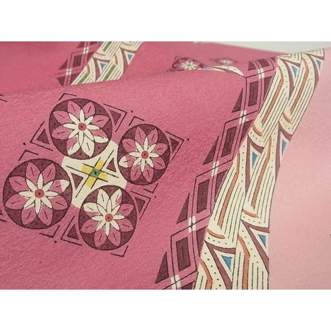 平和屋本店○超希少 極上 人間国宝 鈴田滋人 木版摺更紗 九寸名古屋帯