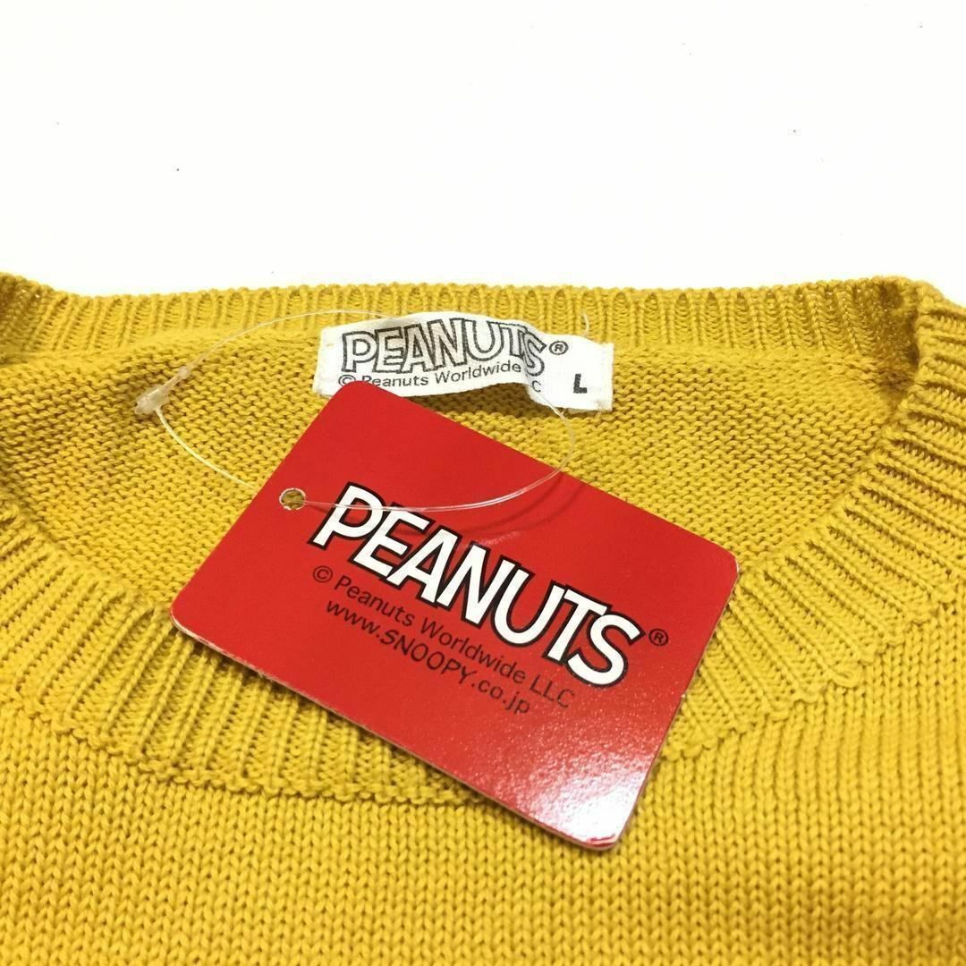 PEANUTS - 新品 正規 黄 M スヌーピー ウッドストック コットン
