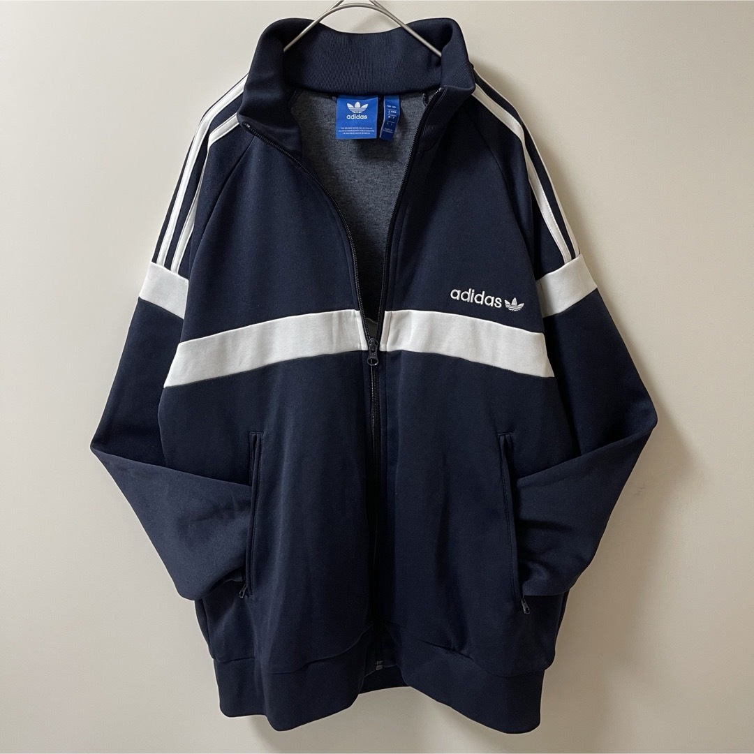 adidas - 美品80s復刻】アディダス刺繍トラックジャケット古着ジャージ