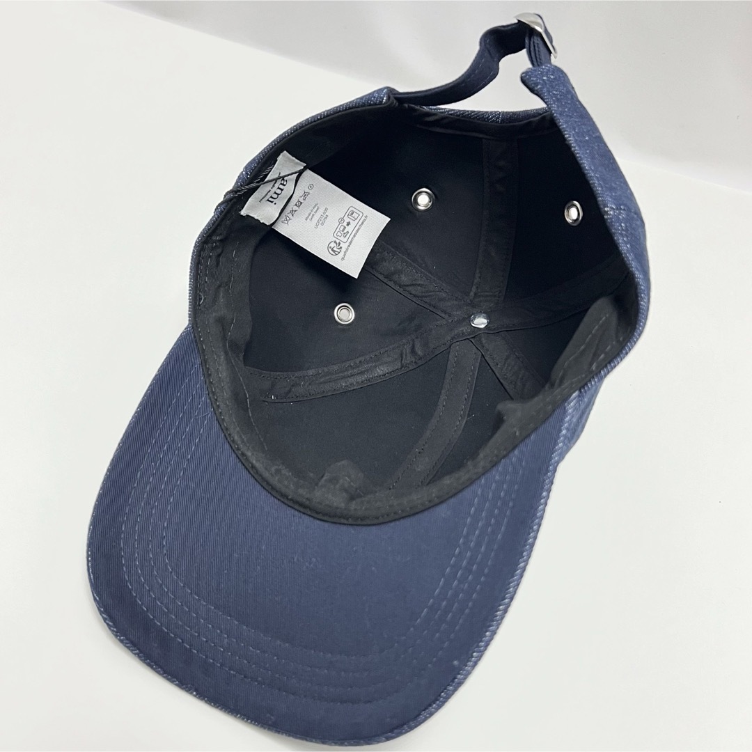 ami - 新品 AMI PARIS アミ 刺繍ロゴ パリス デニム キャップ 帽子 CAP