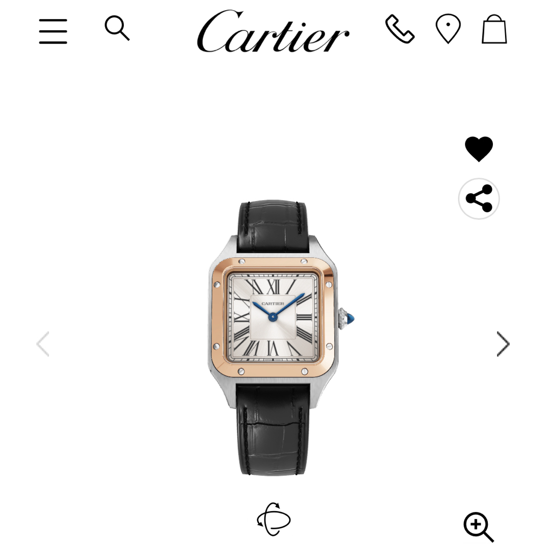 Cartier - 【Cartier 純正ストラップ】 サントス-デュモン SM時計