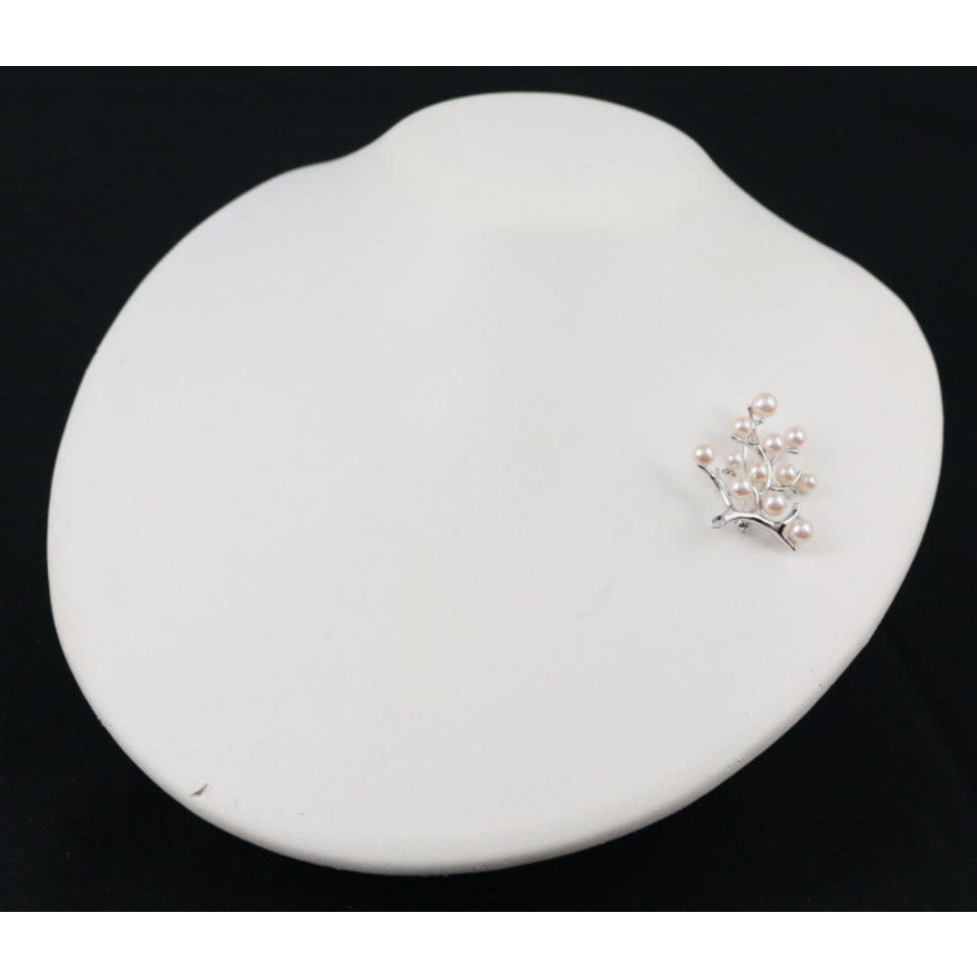 MIKIMOTO - ミキモト ブローチ パール アコヤ真珠 4.0-5.5mm 幸福の木
