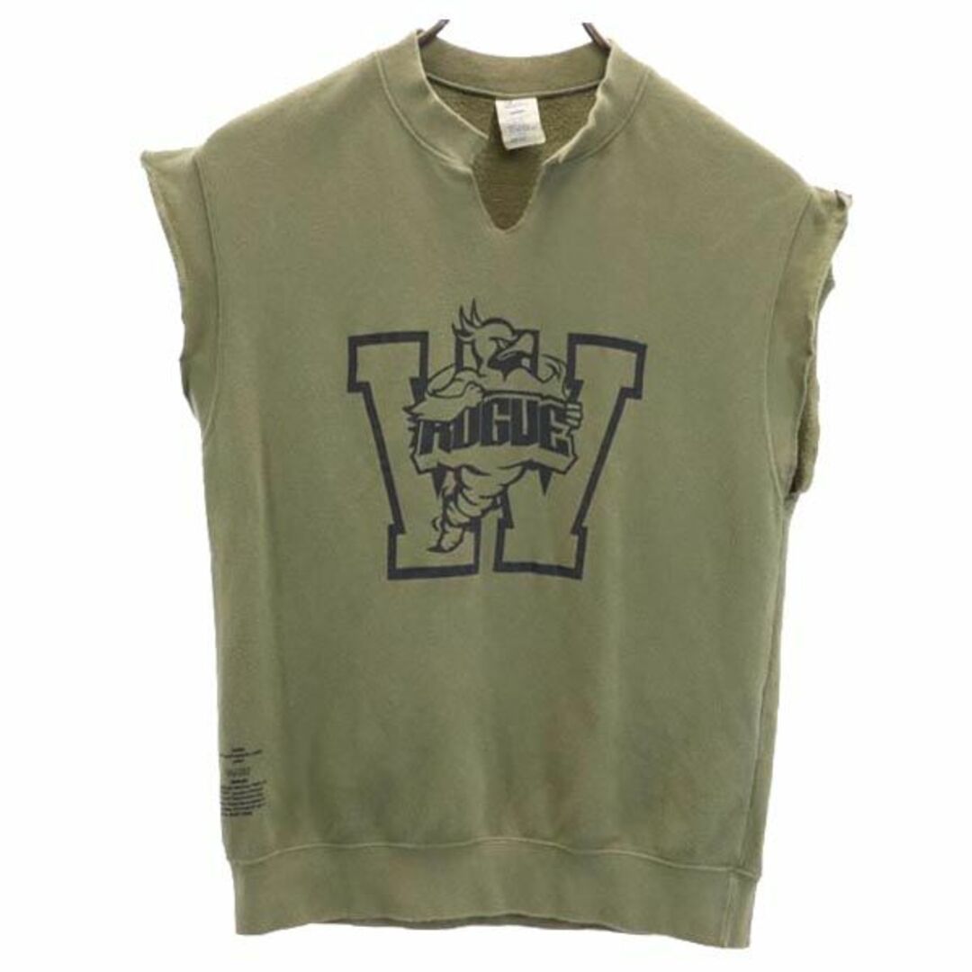 W)taps - ダブルタップス 日本製 ノースリーブ スウェット カーキ