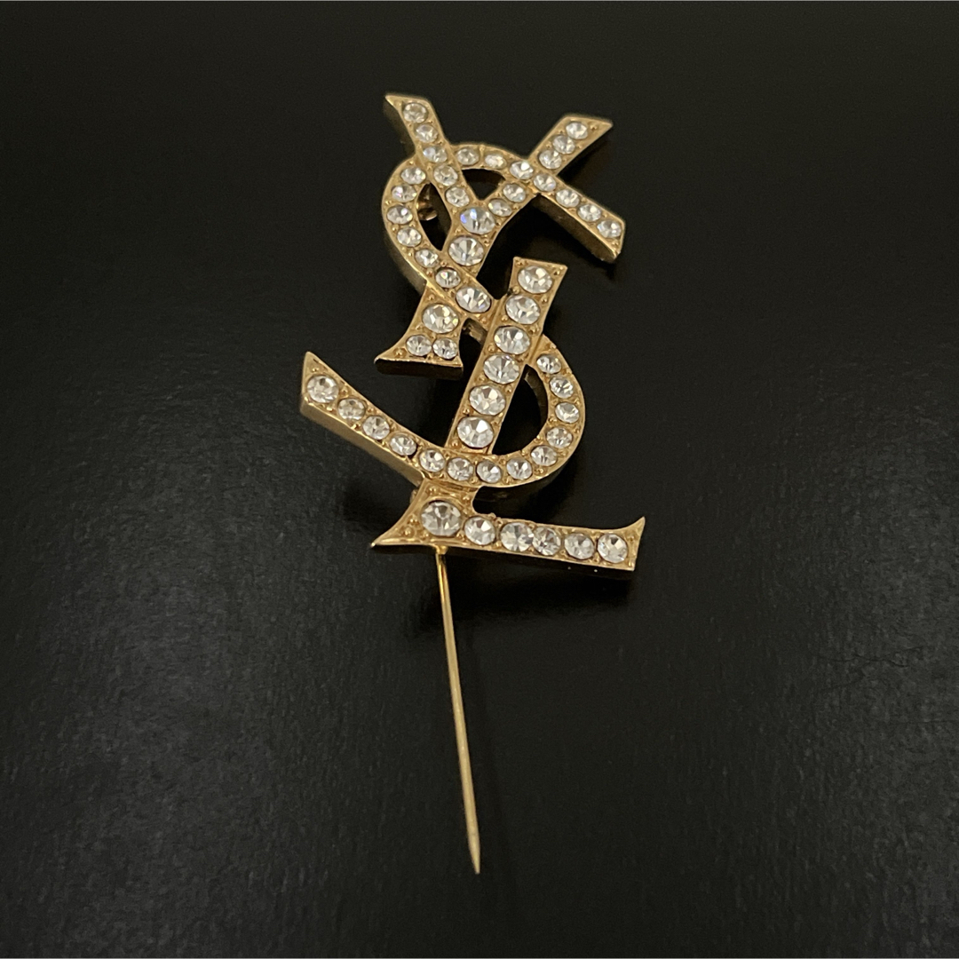 Yves Saint Laurent - 確実正規品 イヴサンローラン ブローチ ライン