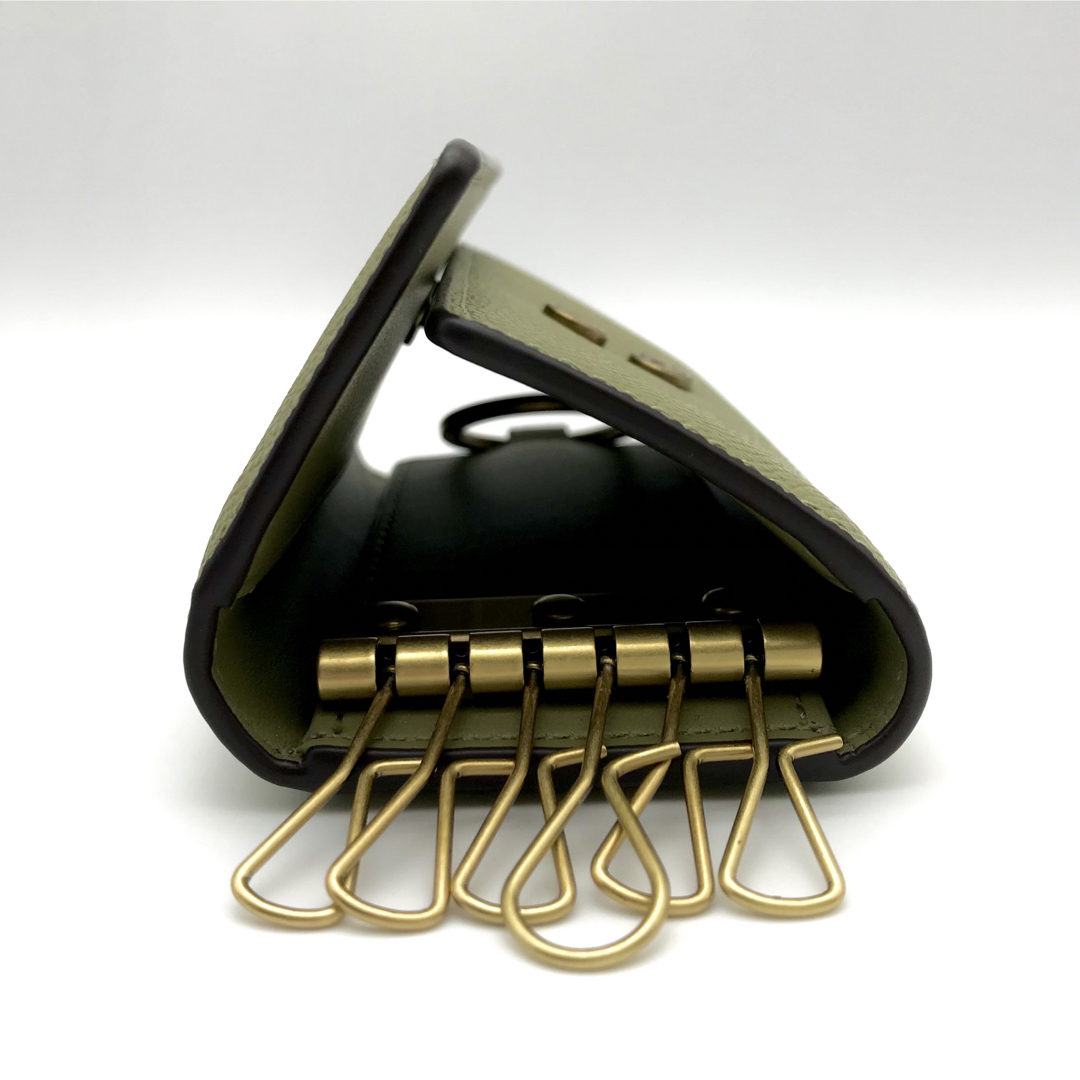 COACH - COACH ☆大人気☆ 6リングキーケース モス クロスグレイン