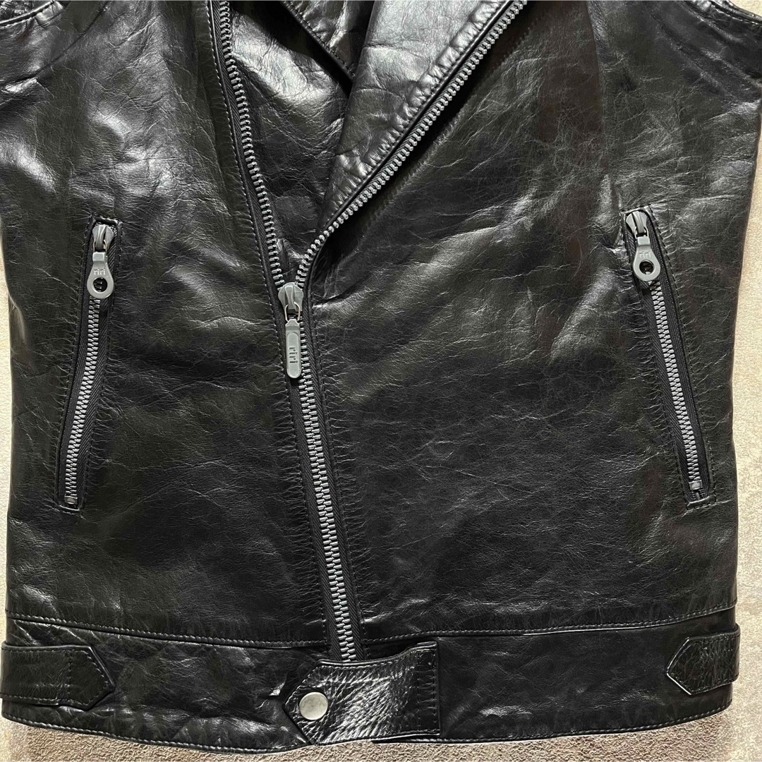 Pledge - Pledge プレッジ レザーベスト ライダースベストの通販 by