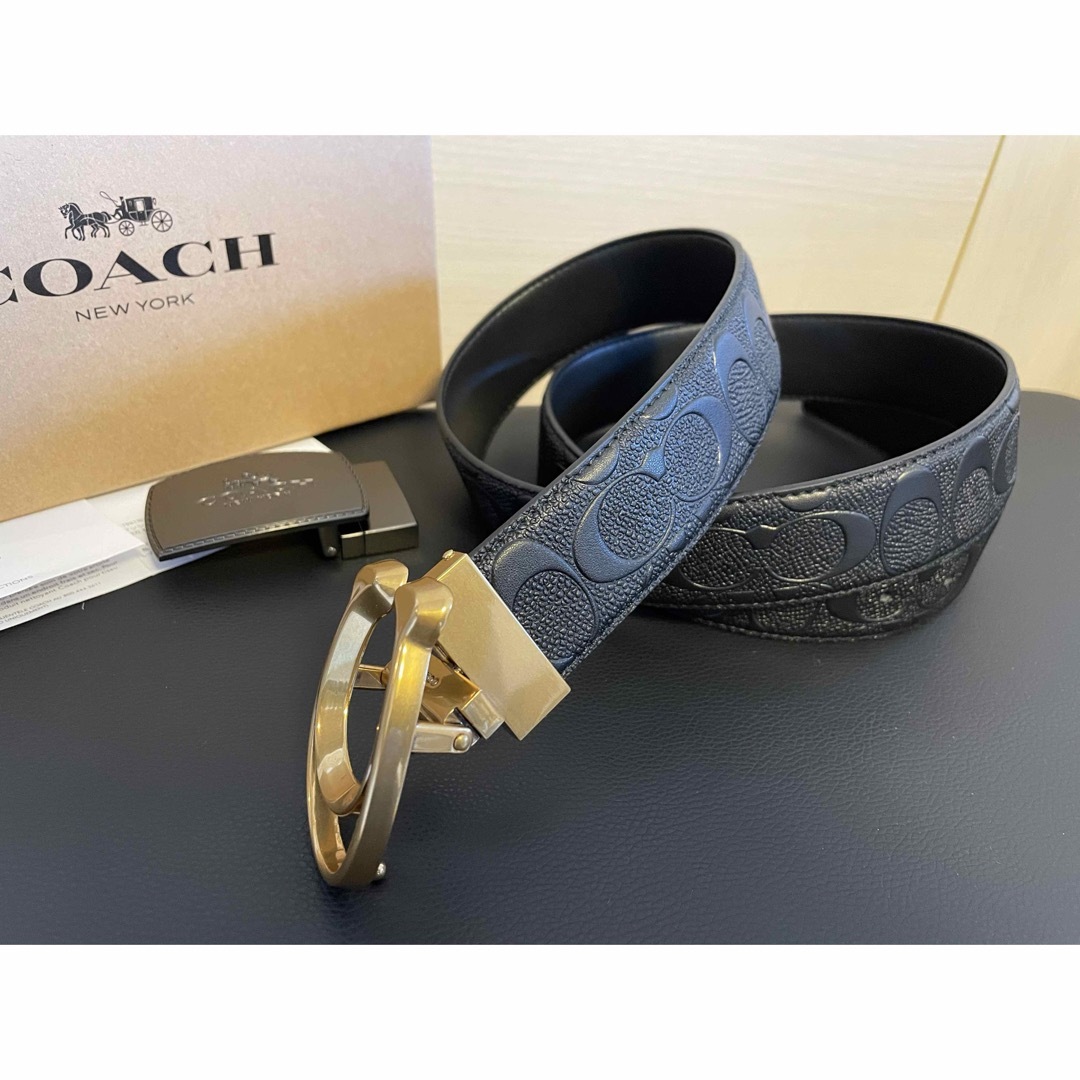 COACH - 新品COACH3点セットシグネチャーフリーサイズリバーシブル