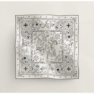 HERMES - 値下げ！新品未使用 エルメス シルクバンダナ アニマル