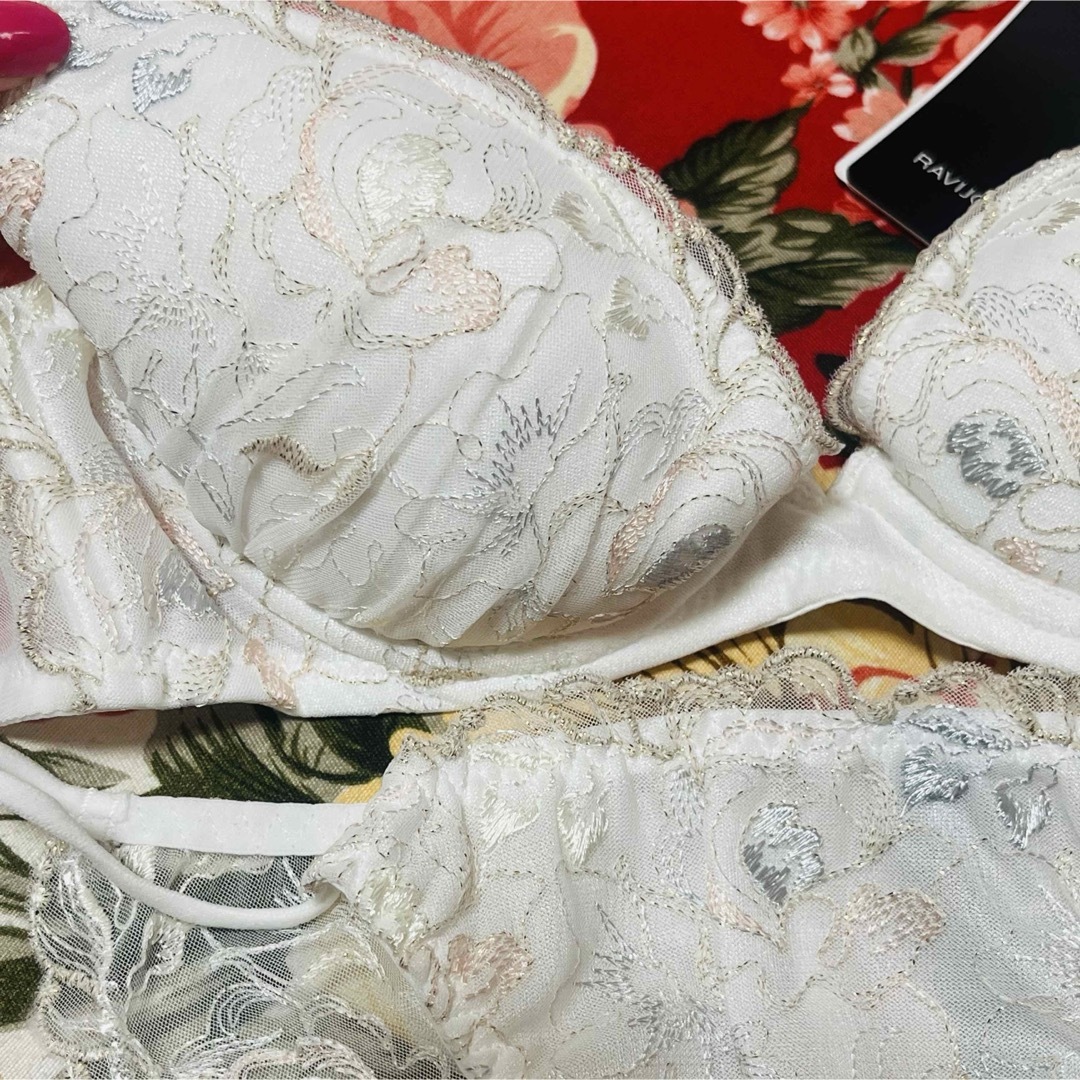 Ravijour - ☆Ravijour☆金ラメ糸花柄刺繍ブラショーツ☆パンツ下着