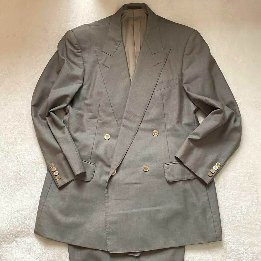 BURBERRY - バーバリー スーツセット グレー AB6（L相当） 金ボタン