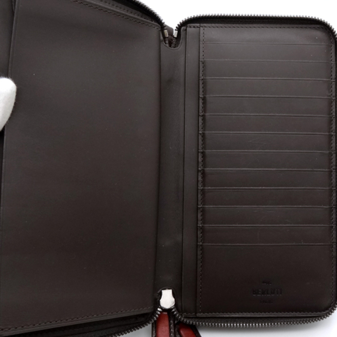 BERLUTI - ベルルッティ タリ スクリットレザー ロング ジップ