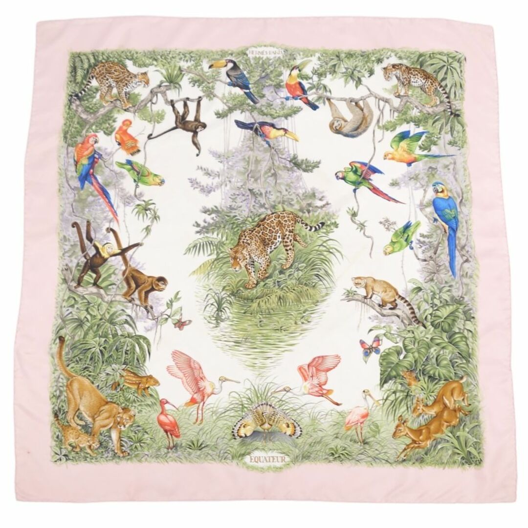 HERMES - エルメス HERMES スカーフ カレ90 EQUATEUR 赤道直下 総柄